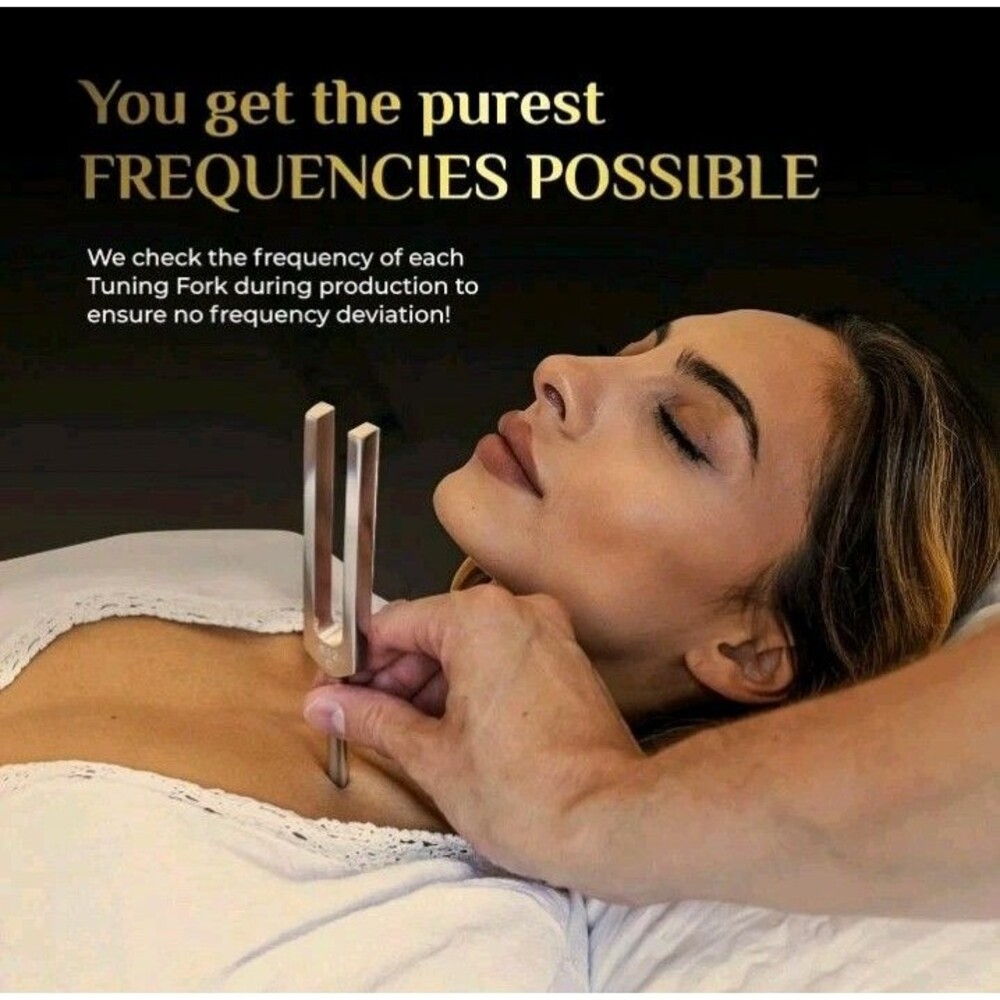 Tuning Forks for Healing Set 128Hz, 256Hz, 512Hz — Essential Yoga and Meditation - Picture 9 of 14
